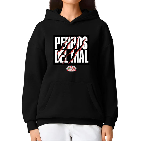 Sudadera Mujer Hoodie Pro Dry Lucha Libre AAA Perros del mal