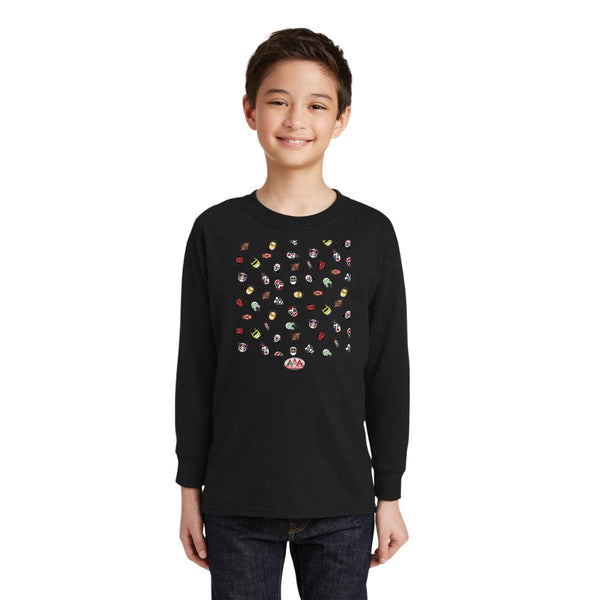 Playera M Larga Niños Lucha Libre AAA Luchadores emoji