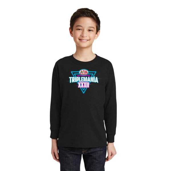 Playera M Larga Niños Lucha Libre AAA Triplemanía XXXII