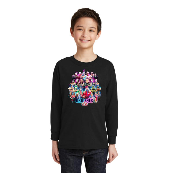 Playera M Larga Niños Lucha Libre AAA Orígenes CDMX