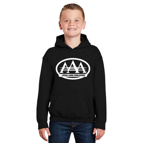 Sudadera Niños Hoodie Lucha Libre AAA Estilo AAA Monocromático